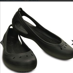 Crocs Black Kadee Flats